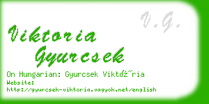 viktoria gyurcsek business card